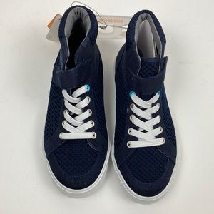 *Gymboree New Blue Mesh Faux Lace Up & Strap Closure High Top Sneakers Sz 10